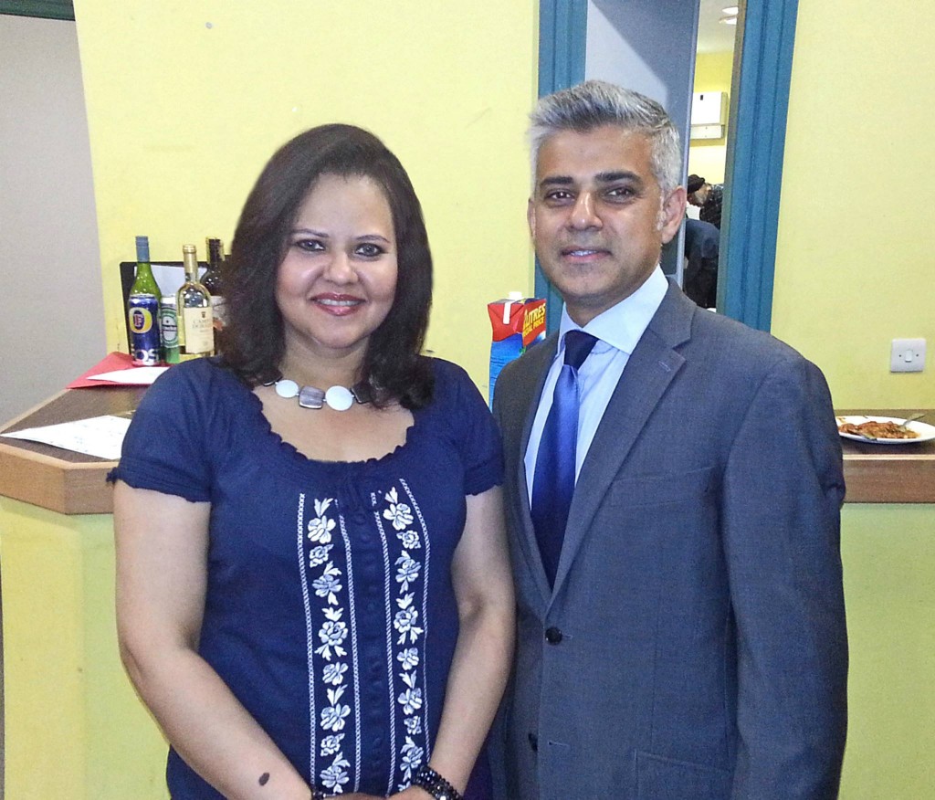 With Sadiq Khan MP in Perivale for Ealing North Fundraiser