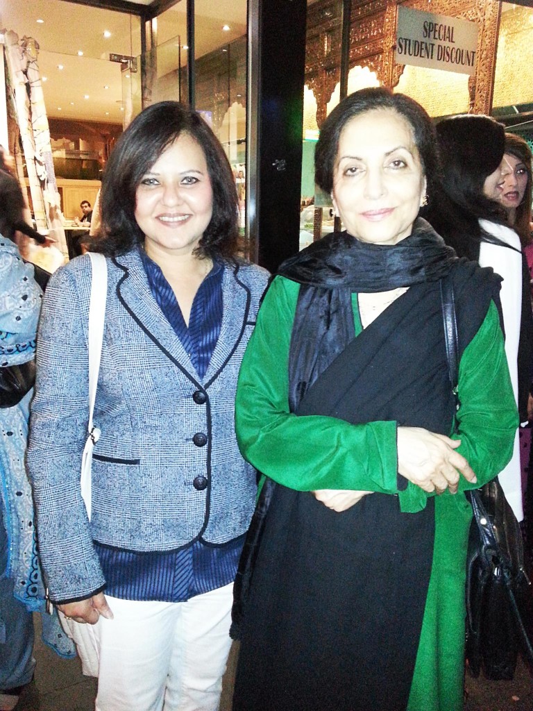 With mother of late Pop singer Nazia Hassan, Mrs Munisa Basir